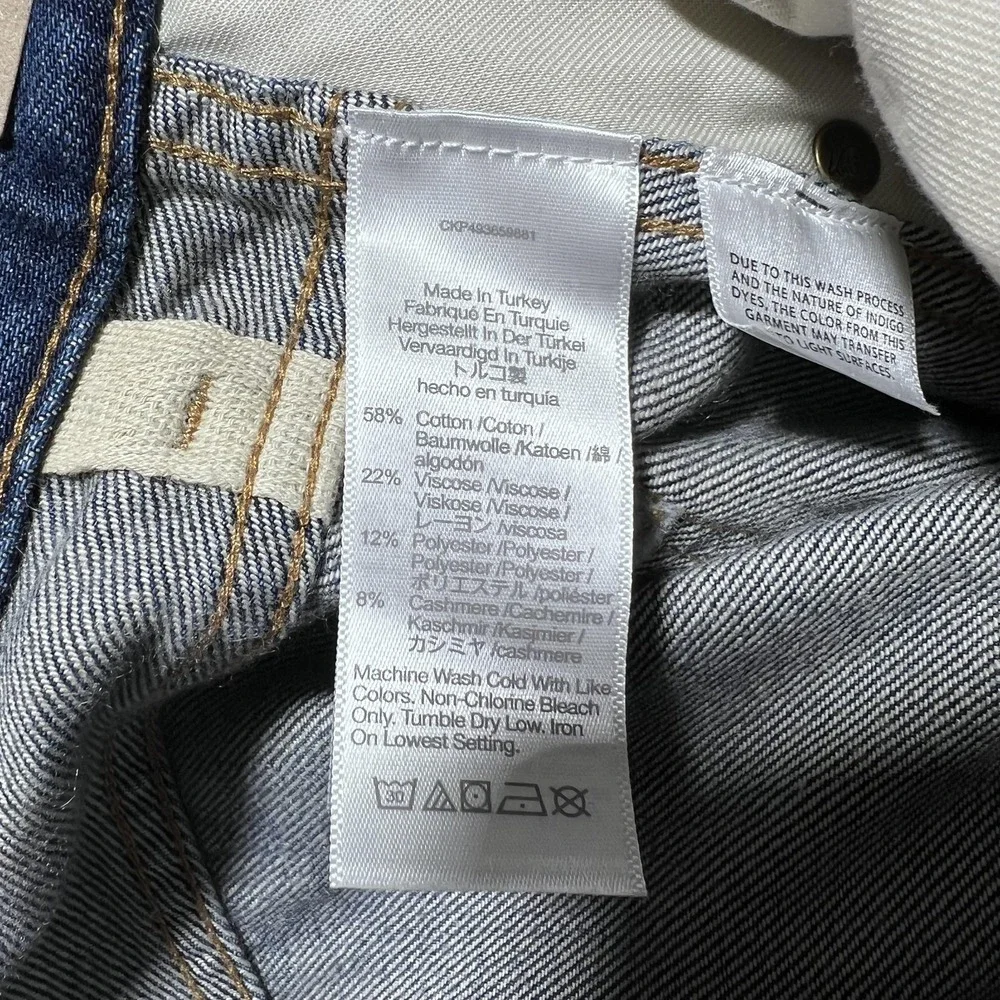 Madewell Superwide-Leg Jeans Softdrape Edition Womens 32 Blue High Waist - Picture 9 of 15